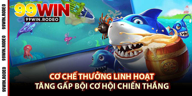 Bắn Cá 99WIN – Cơ Hội Hạ Gục Sinh Vật Biển Siêu Ngầu 4 Cơ Chế Thưởng Linh Hoạt – Tăng Gấp Bội Cơ Hội Chiến Thắng