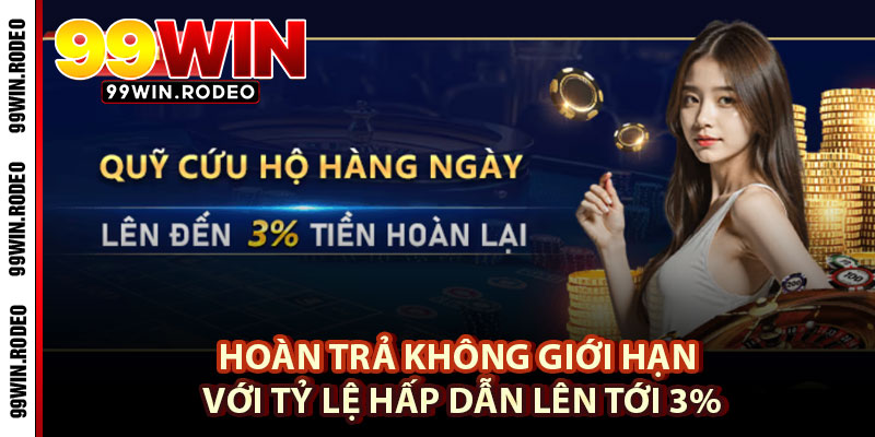 Top 4+ Khuyến Mãi 99WIN Đáng Săn Đón Hàng Đầu Cho Newbie Năm 2025 3 Hoàn Trả Không Giới Hạn Với Tỷ Lệ Hấp Dẫn Lên Tới 3%