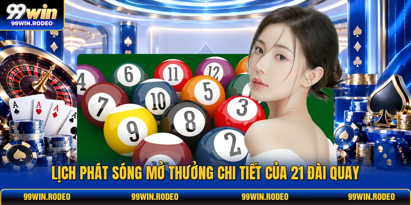 Lịch phát sóng mở thưởng chi tiết của 21 đài quay